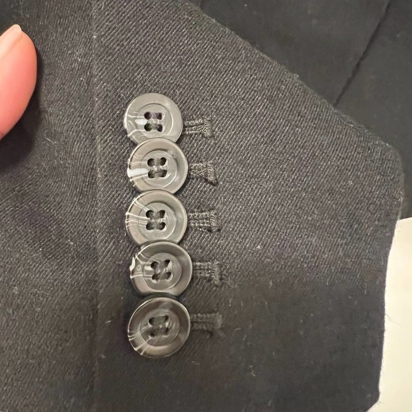 MANOUKIAN Black 1 button Blazer Size 12/ European Size 44 - Picture 6 of 7